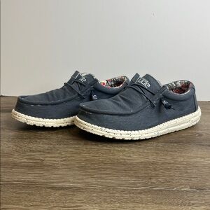 👟 Hey Dude Wally Stretch Shoes | Men’s US 10 | Blue |